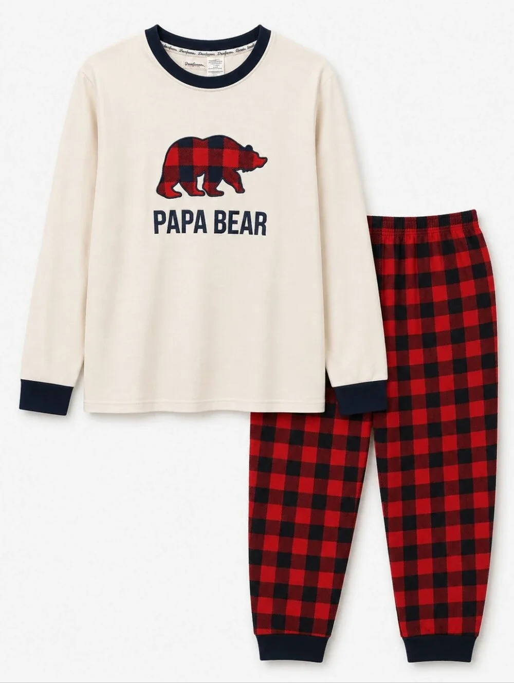 Dearfoams Mens 2-piece Pajama Set. Size Large.